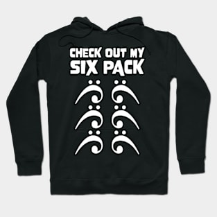 Check Out My Six Pack Bass Clefs for Bass Player Hoodie